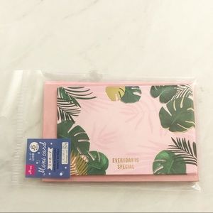 6 Mini Cards with Envelopes, Botanical